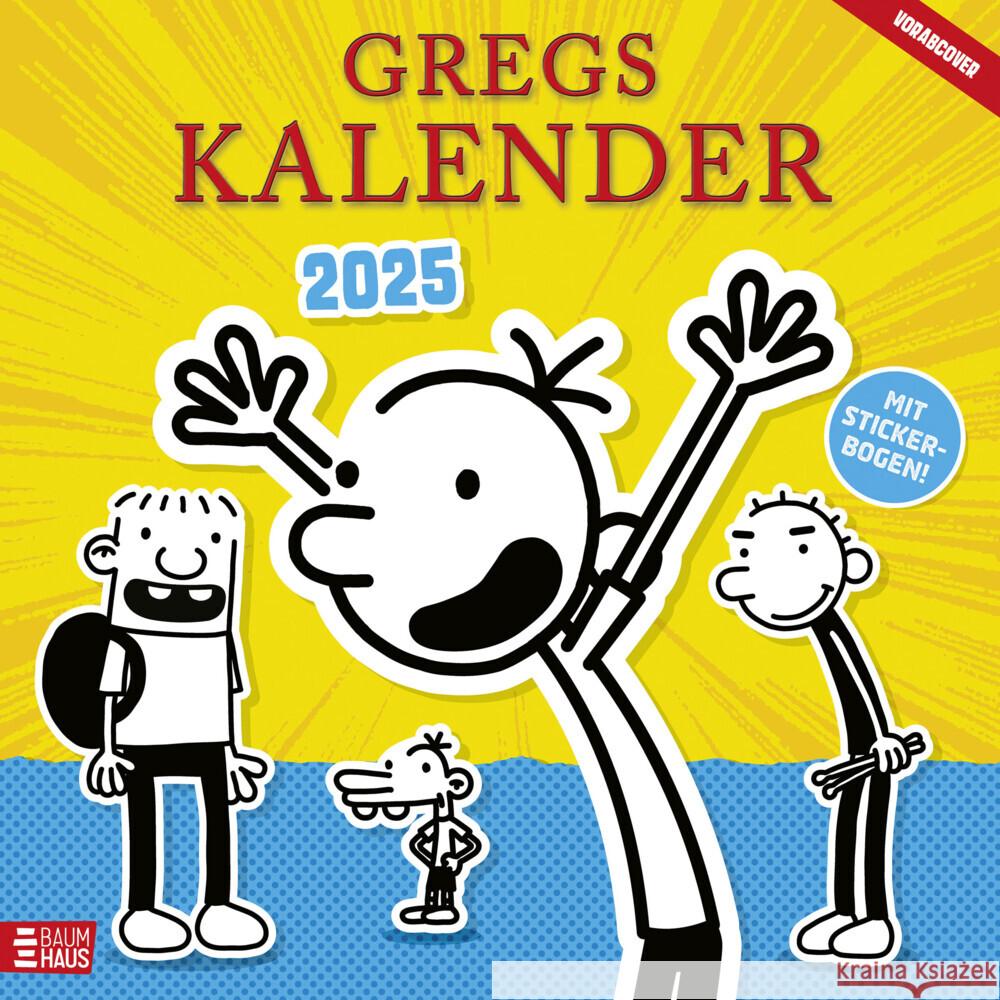 Gregs Kalender 2025 Kinney, Jeff 9783833908934 Baumhaus Medien - książka