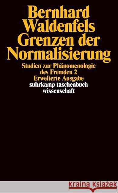 Grenzen der Normalisierung Waldenfels, Bernhard 9783518289518 Suhrkamp - książka