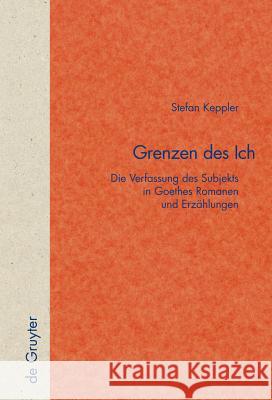 Grenzen des Ich Keppler, Stefan 9783110188615 Walter de Gruyter - książka