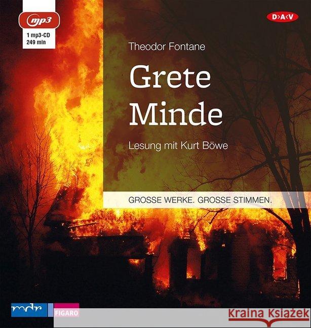 Grete Minde, 1 MP3-CD : Ungekürzte Lesung Fontane, Theodor 9783862315581 Der Audio Verlag, DAV - książka