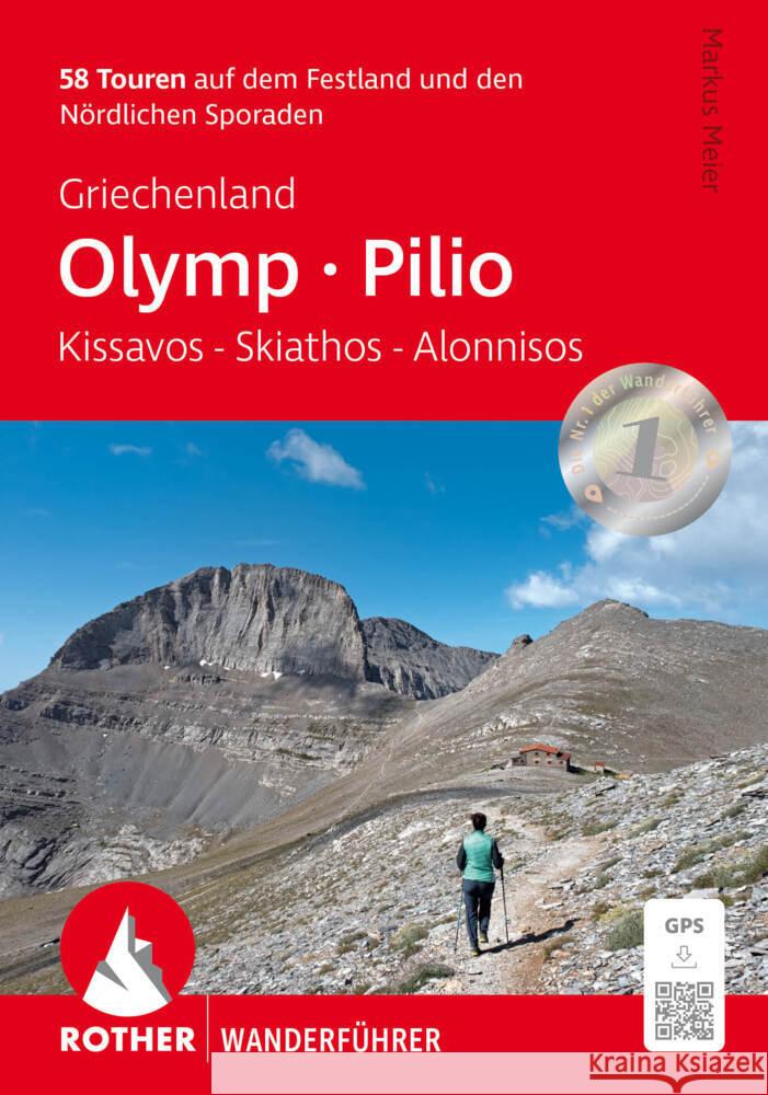 Griechenland: Olymp - Pilion. Kissavos, Skiathos, Alonnisos Meier, Markus 9783763348756 Bergverlag Rother - książka