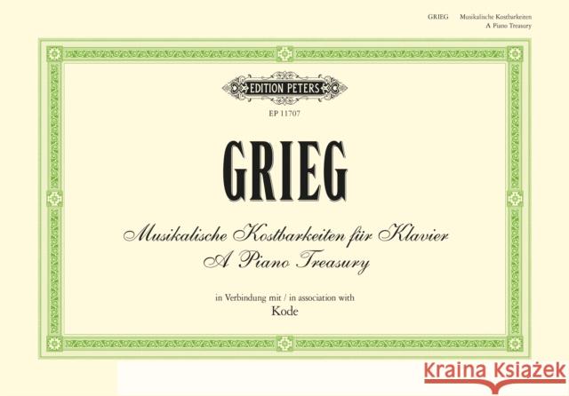 Grieg: A Piano Treasury  9790577023939 Edition Peters - książka