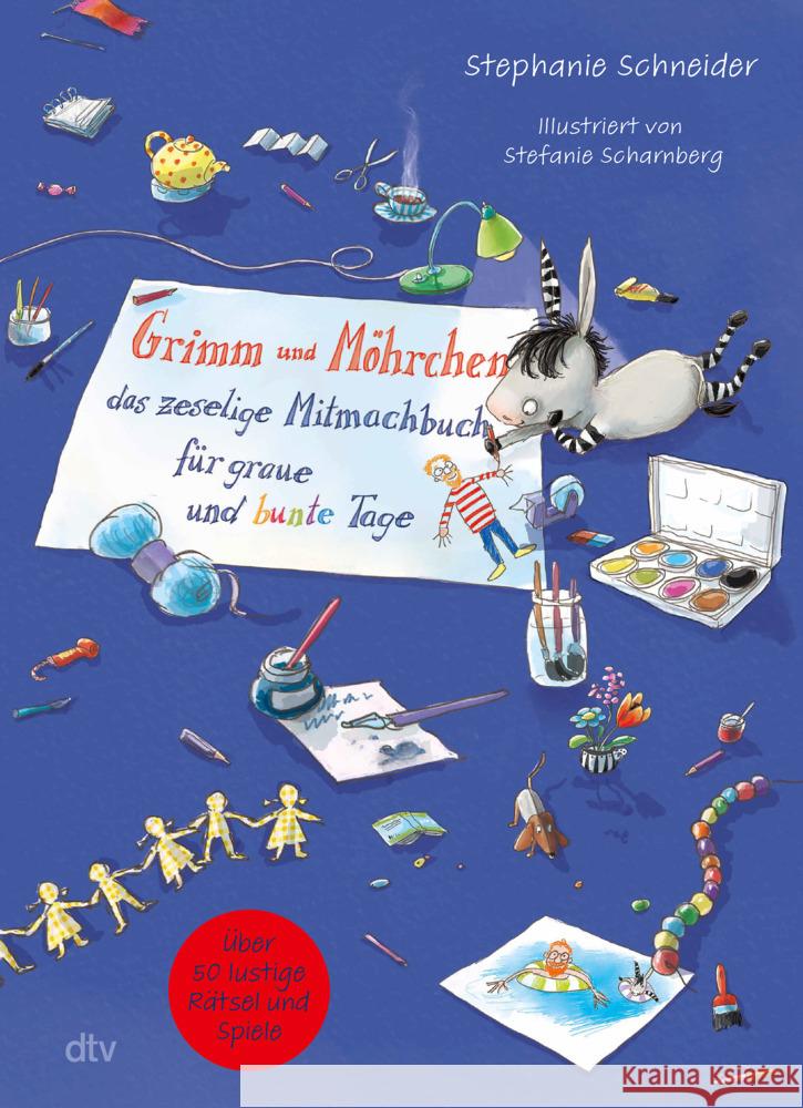 Grimm und Möhrchen - Das zeselige Mitmachbuch für graue und bunte Tage Schneider, Stephanie 9783423719292 DTV - książka