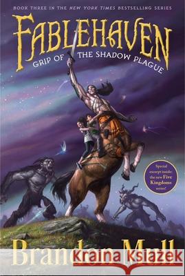 Grip of the Shadow Plague Brandon Mull Brandon Dorman 9781416986034 Aladdin Paperbacks - książka