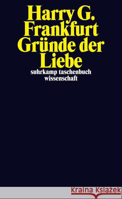 Gründe der Liebe Frankfurt, Harry G. 9783518297117 Suhrkamp - książka