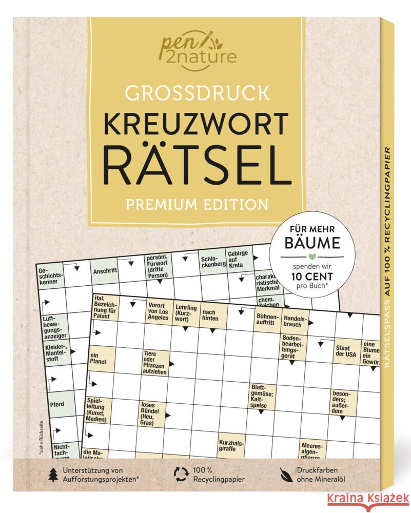 Großdruck Kreuzworträtsel pen2nature 9783987640872 Good Life Books & Media GmbH - książka
