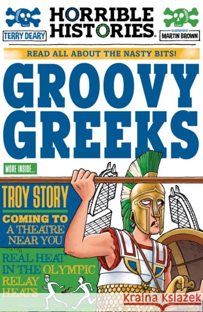 Groovy Greeks (newspaper edition) Terry Deary 9780702312410 Scholastic - książka