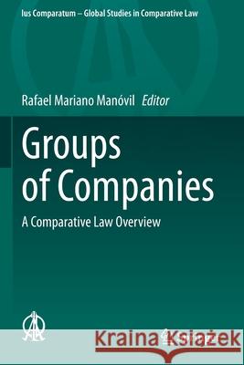 Groups of Companies: A Comparative Law Overview Man 9783030366995 Springer - książka