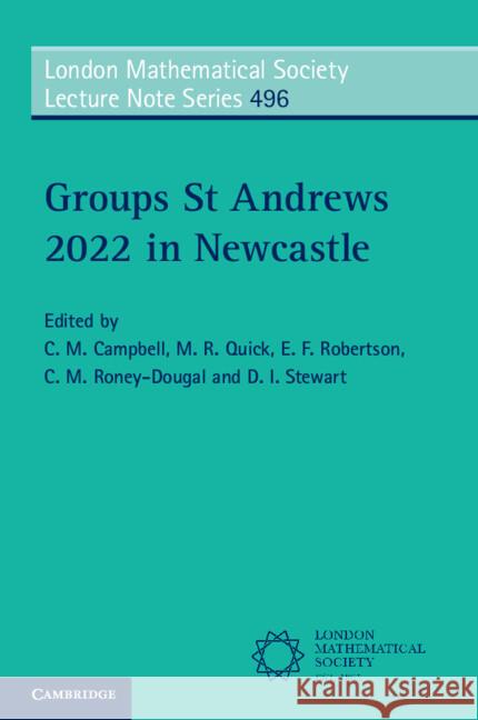 Groups St Andrews 2022 in Newcastle  9781009563222 Cambridge University Press - książka