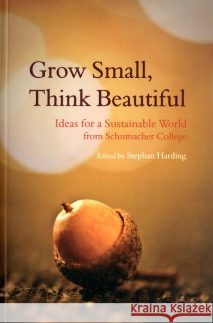 Grow Small, Think Beautiful: Ideas for a Sustainable World from Schumacher College Stephan Harding 9780863158353 Floris Books - książka