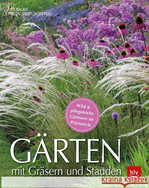 Gärten mit Gräsern und Stauden : Wild & pflegeleicht: Gärtnern im Präriestyle Bauer, Ute 9783835418066 BLV Buchverlag - książka