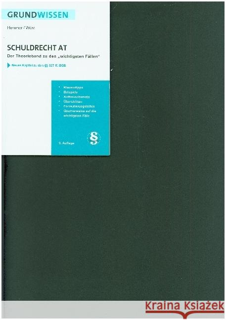 Grundwissen Schuldrecht AT Hemmer, Karl-Edmund, Wüst, Achim, d'Alquen, Clemens 9783968381916 hemmer/wüst - książka