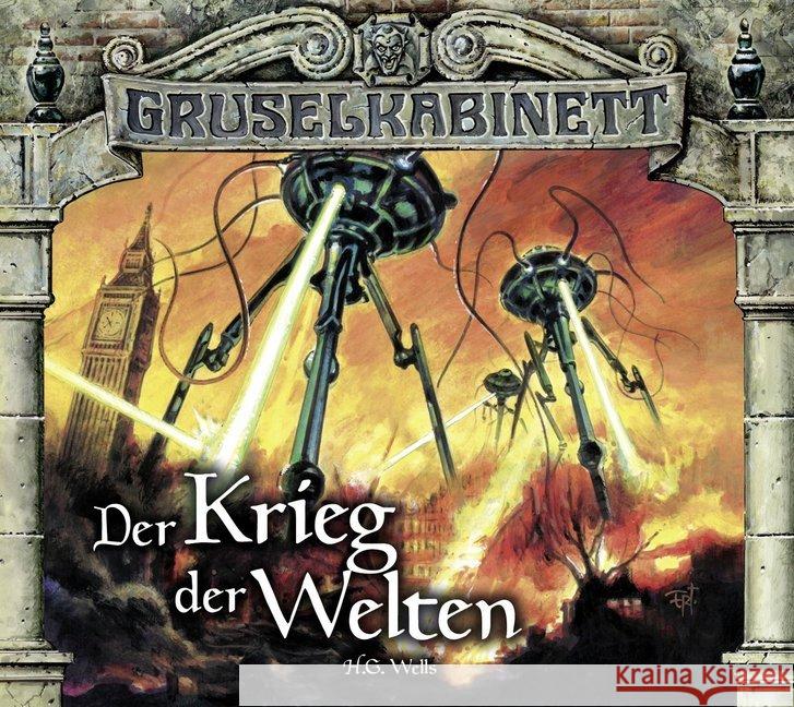 Gruselkabinett - Der Krieg der Welten, 2 Audio-CDs : Hörspiel Wells, H. G. 9783785754573 Bastei Lübbe - książka