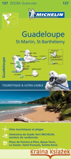 Guadeloupe - Zoom Map 137: Map Michelin 9782067224506 Michelin Editions des Voyages - książka