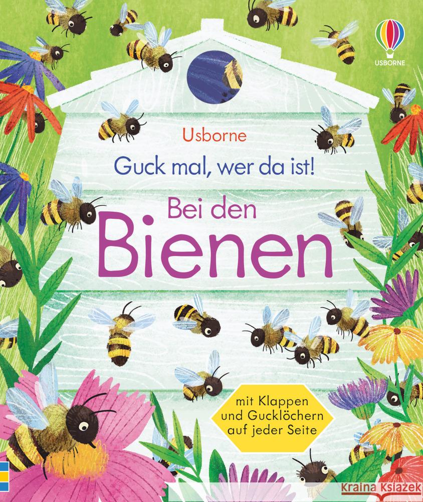 Guck mal, wer da ist! Bei den Bienen Milbourne, Anna 9781789414424 Usborne Verlag - książka