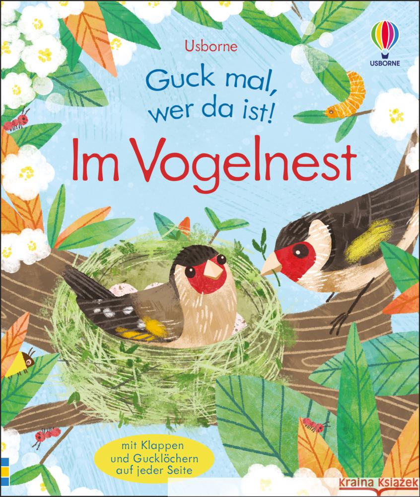 Guck mal, wer da ist! Im Vogelnest Milbourne, Anna 9781789418880 Usborne Verlag - książka