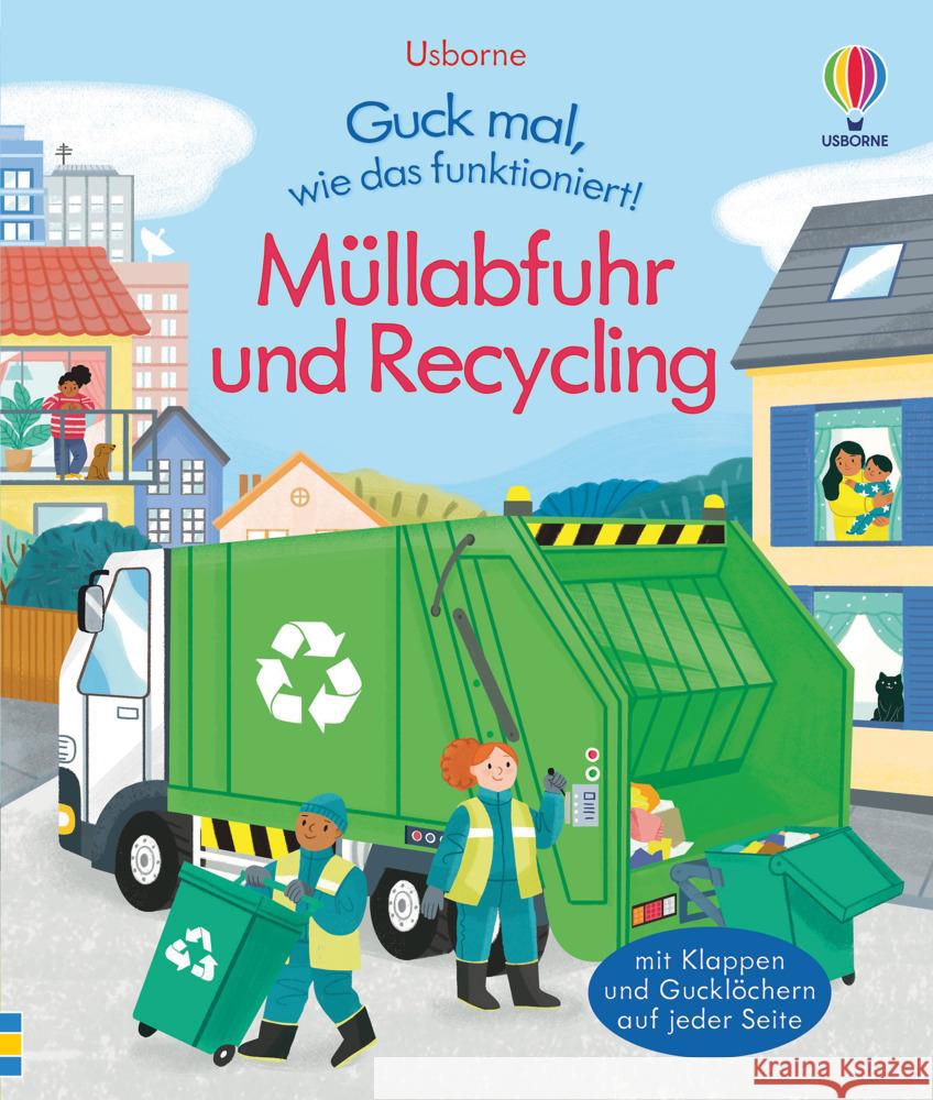 Guck mal, wie das funktioniert! Müllabfuhr und Recycling Bryan, Lara 9781789415599 Usborne Verlag - książka