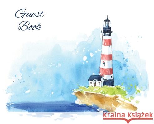 Guest Book, Visitors Book, Guests Comments, Vacation Home Guest Book, Beach House Guest Book, Comments Book, Visitor Book, Nautical Guest Book, Holida Lollys Publishing 9781912641710 Lollys Publishing - książka