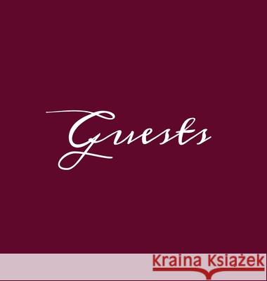 Guests Wine Burgundy Hardcover Guest Book Blank No Lines 64 Pages Keepsake Memory Book Sign In Registry for Visitors Comments Wedding Birthday Anniversary Christening Engagement Party Holiday Murre Book Decor 9781951373061 Murre Book Decor - książka