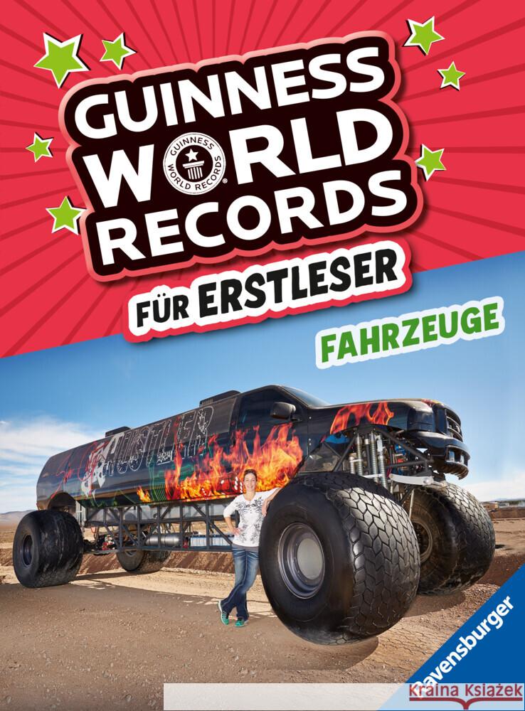 Guinness World Records für Erstleser - Fahrzeuge (Rekordebuch zum Lesenlernen)  9783473462605 Ravensburger Verlag - książka