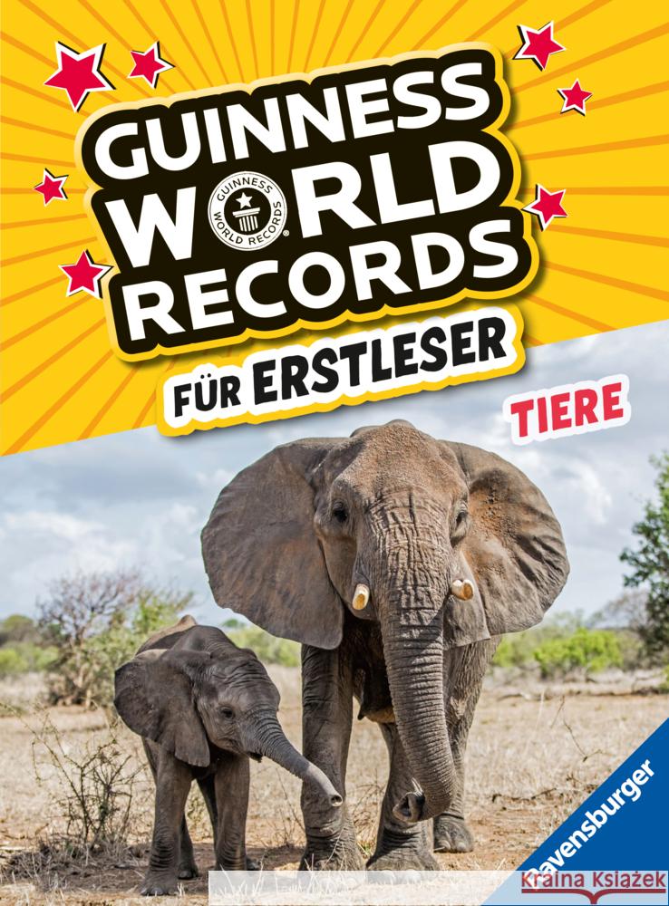 Guinness World Records für Erstleser - Tiere (Rekordebuch zum Lesenlernen)  9783473462629 Ravensburger Verlag - książka