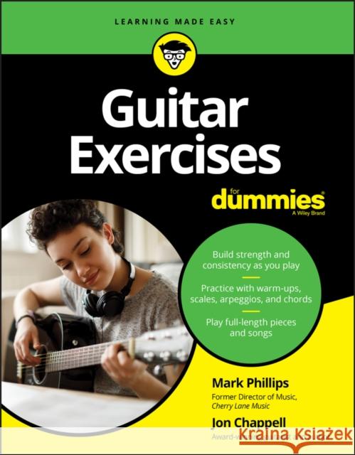 Guitar Exercises for Dummies Mark Phillips Jon Chappell 9781119694564 For Dummies - książka