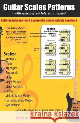Guitar Scales Patterns with scale degree/ intervals notated Saiful Agoes 9798591042585 Independently Published - książka