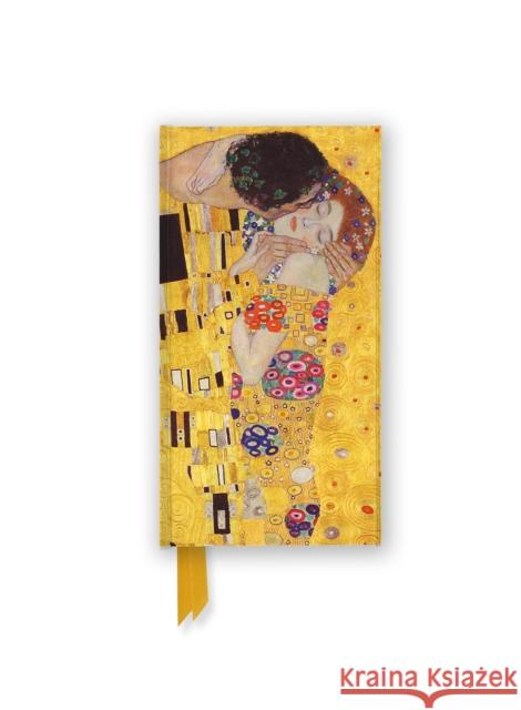 Gustav Klimt: The Kiss (Foiled Slimline Journal) Flame Tree Studio 9781804173220 Flame Tree Publishing - książka