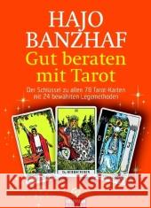 Gut beraten mit Tarot, m. 78 Rider/Waite-Tarotkarten : Der Schlüssel zu allen 78 Tarot-Karten mit 24 bewährten Legemethoden Banzhaf, Hajo   9783442337484 ARKANA - książka