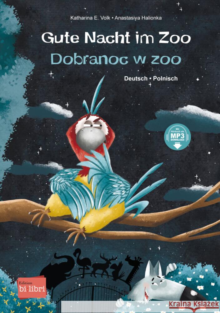 Gute Nacht im Zoo Volk, Katharina E. 9783191196028 Hueber - książka