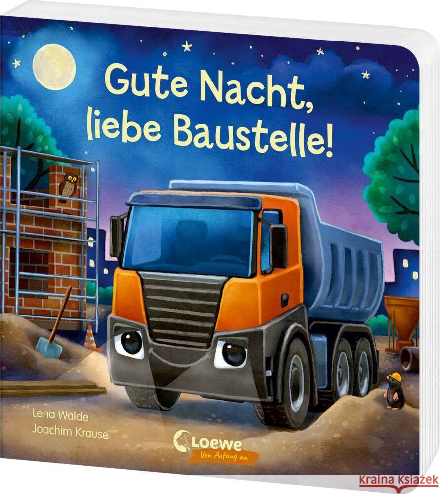 Gute Nacht, liebe Baustelle! Walde, Lena 9783743220676 Loewe - książka