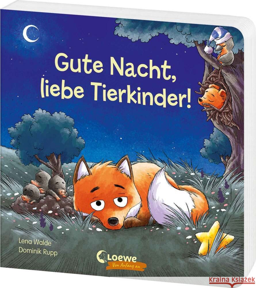 Gute Nacht, liebe Tierkinder! Walde, Lena 9783743220577 Loewe - książka