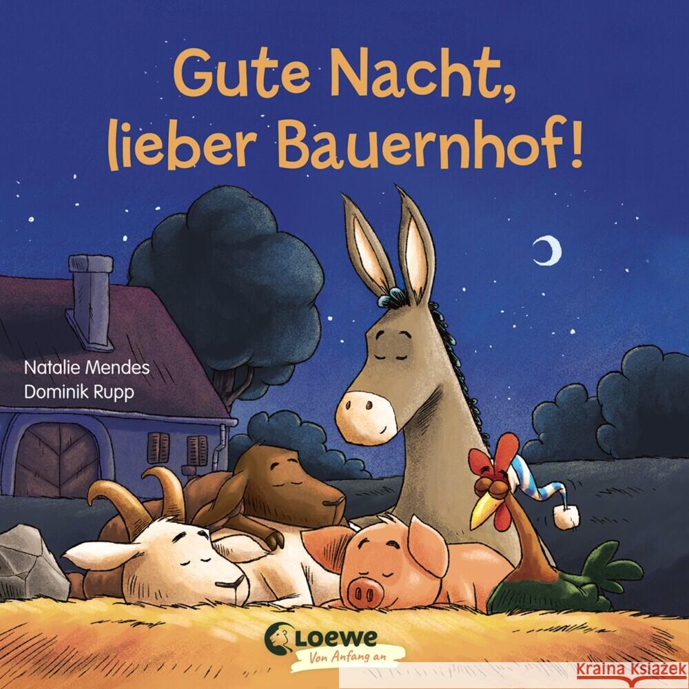 Gute Nacht, lieber Bauernhof! Mendes, Natalie 9783743205208 Loewe - książka