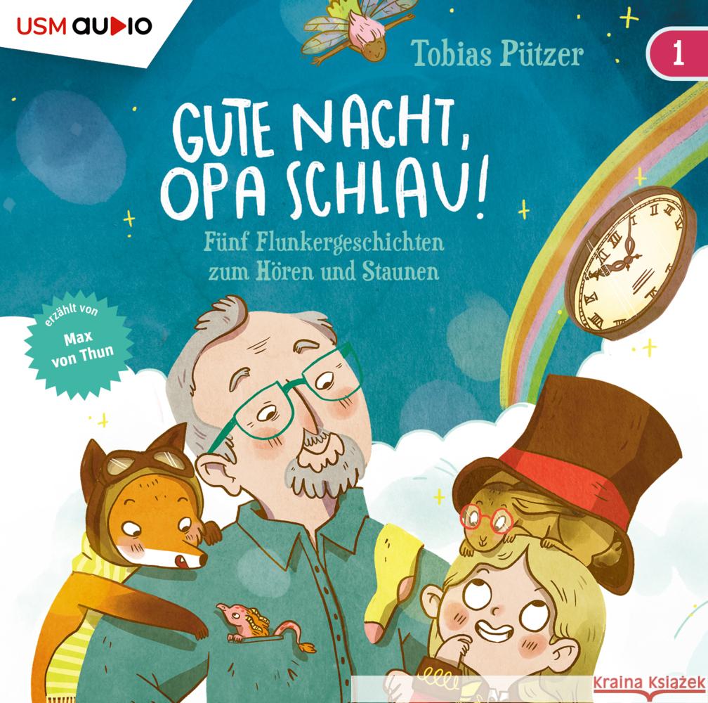Gute Nacht, Opa Schlau! (Teil 1), 1 Audio-CD Pützer, Tobias 9783803234148 United Soft Media (USM) - książka