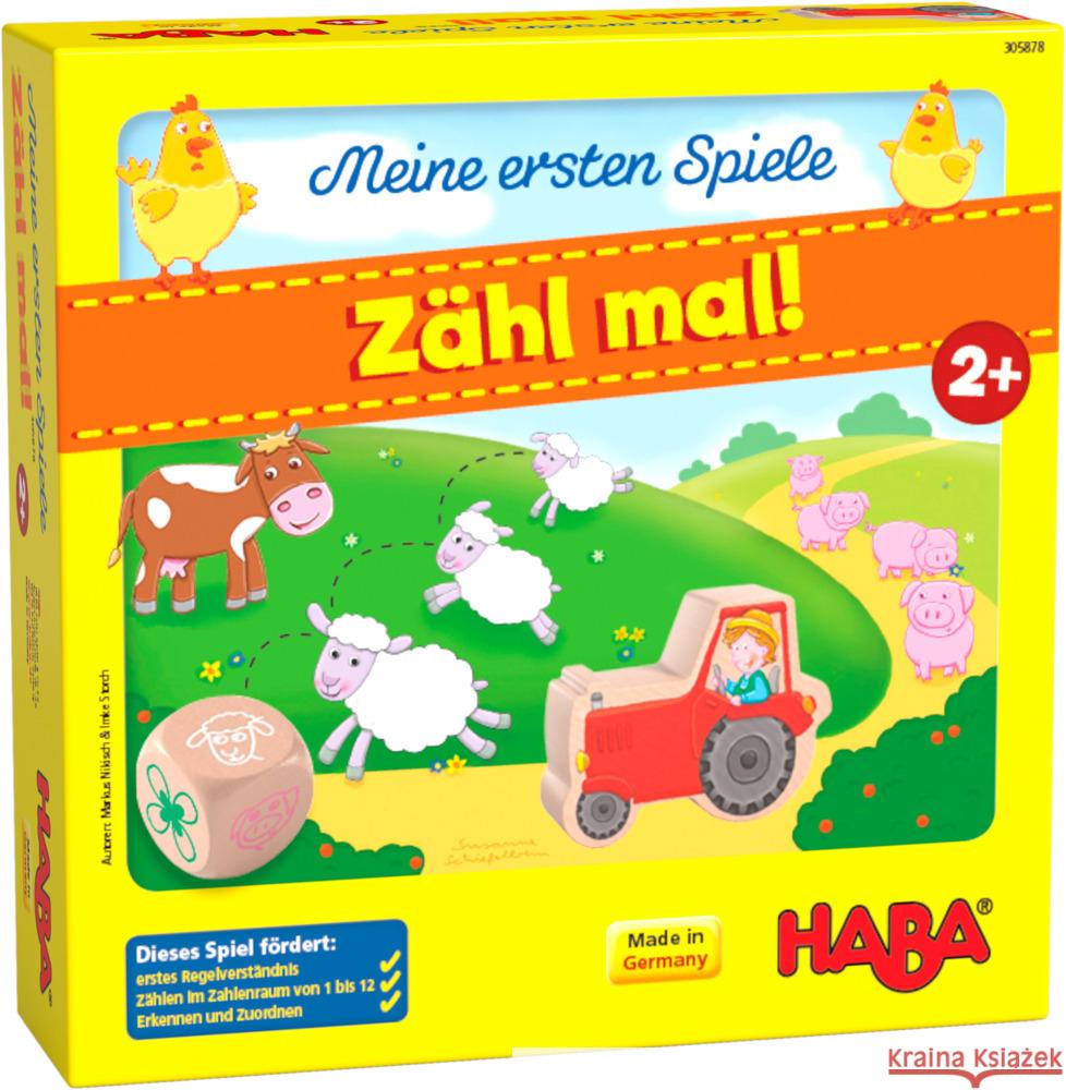 HABA Meine ersten Spiele  Zähl mal! (Kinderspiel) Storch, Imke, Nikisch, Markus 4010168254159 HABA Sales GmbH & Co. KG - książka
