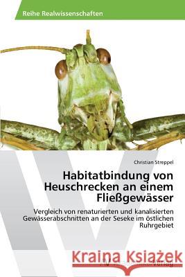 Habitatbindung von Heuschrecken an einem Fließgewässer Streppel Christian 9783639780062 AV Akademikerverlag - książka