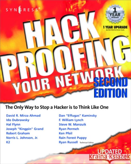 Hack Proofing Your Network Ryan Russell Rain Forest Puppy Muidge 9781928994701 Syngress Publishing - książka