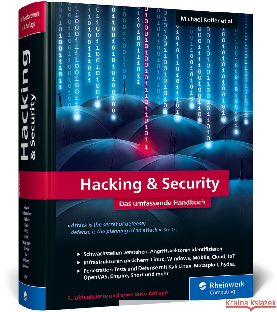Hacking & Security Kofler, Michael, Scheible, Tobias, Wübbeling, Matthias 9783836291644 Rheinwerk Computing - książka