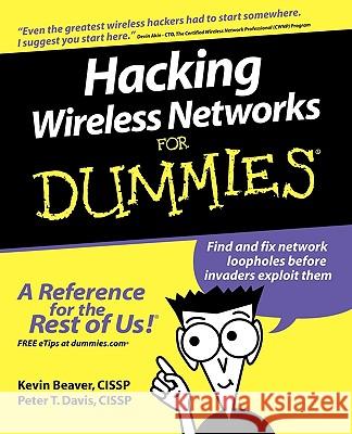 Hacking Wireless For Dummies Beaver, Kevin 9780764597305  - książka