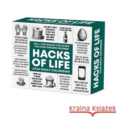Hacks of Life 2026 5.4 X 6.2 Box Calendar Willow Creek Press 9781549254215 Willow Creek Press Calendars - książka