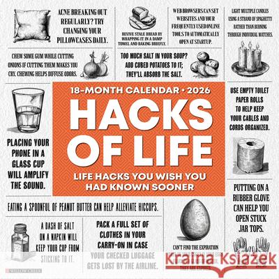 Hacks of Life 2026 Wall Calendar Willow Creek Press 9781549251436 Wlcp - książka