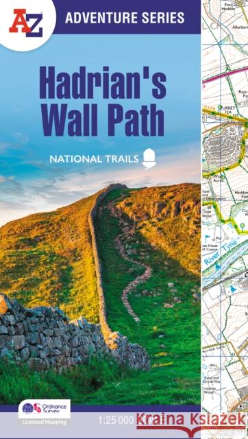 Hadrian's Wall Path: With Ordnance Survey Mapping A-Z Maps 9780008780531 HarperCollins Publishers - książka