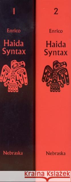 Haida Syntax, 2-Volume Set John Enrico 9780803218222 University of Nebraska Press - książka