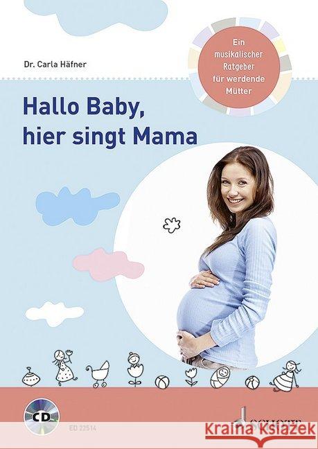 Hallo Baby, hier singt Mama, m. Audio-CD : Ein musikalischer Ratgeber für werdende Mütter Häfner, Carla 9783795709709 Schott Music, Mainz - książka