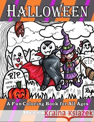 Halloween: A Calming Coloring Book for All Ages Becca Moore 9781537608242 Createspace Independent Publishing Platform - książka
