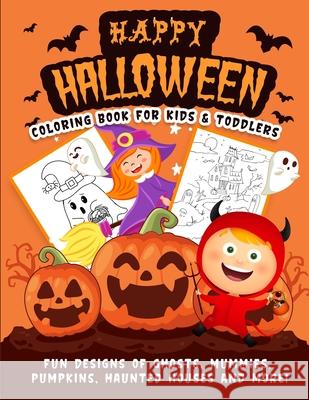 Halloween Coloring Book Hall, Harper 9781989968444 Happy Harper - książka