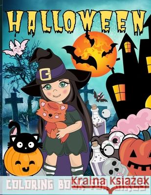 Halloween Coloring Book For Girls Renee Lanc 9786069607084 Gopublish - książka