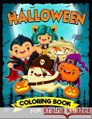 Halloween Coloring book for kids Tiny Cactus Publishing 9781975615161 Createspace Independent Publishing Platform - książka