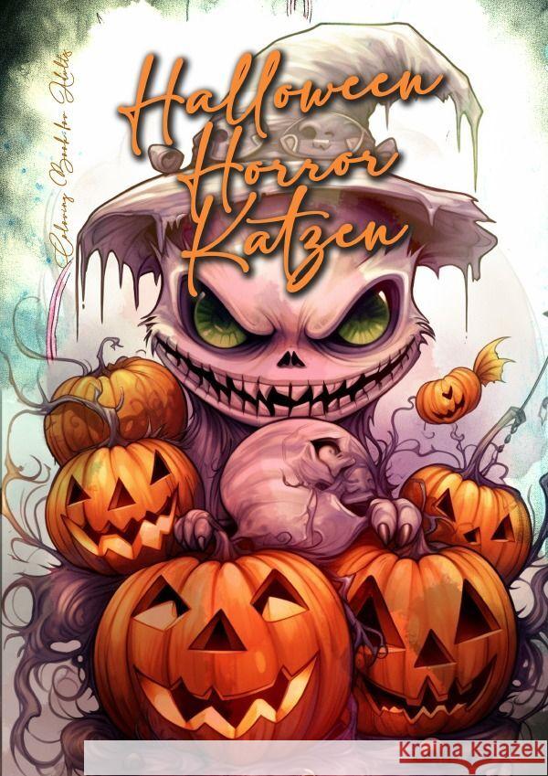 Halloween Horror Katzen Malbuch für Ewachsene Publishing, Monsoon, Grafik, Musterstück 9783758404146 epubli - książka
