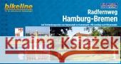 Hamburg - Bremen Radfernweg: 2014  9783850004985 Verlag Esterbauer - książka